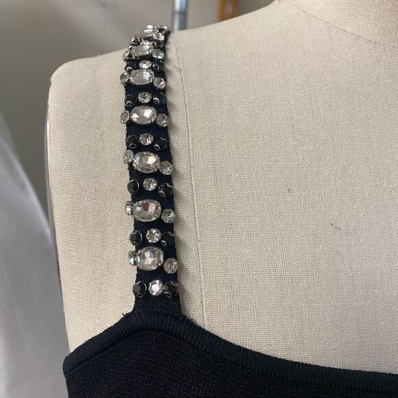 House of Harlow 1960 Drina Embellished Tank Top in Viscose-blend Knit - Picture 5 of 12